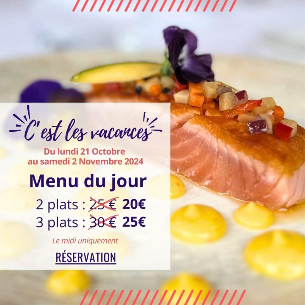 Tarif menu du restaurant